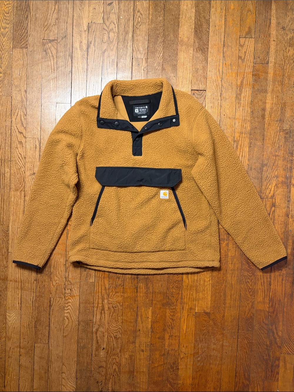 Carhartt - Carhartt Brown Sherpa Pullover with Black Accents